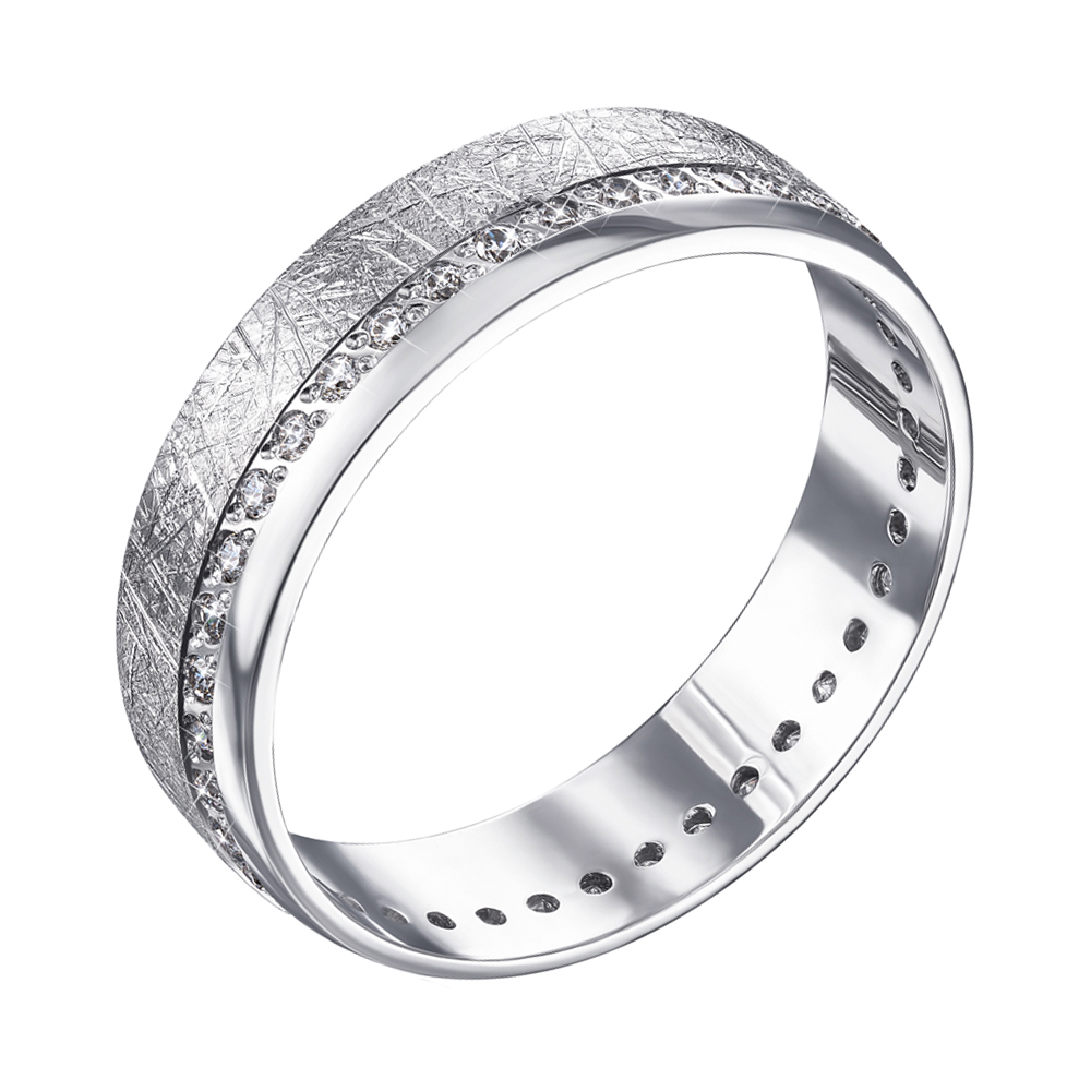 кольцо обручальное серебрянное