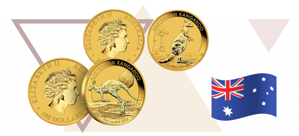 Australian Kangaroo Gold Coin Монета Австралии Кенгуру